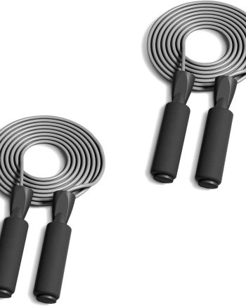 Jump Rope, Adjustable Jumping Ropes Cable with Ball Bearings, Skipping Rope Tangle-Free Rapid Speed for Men Women Kids, Steel Jump Ropes Workout with Foam Handles for Home Exercise, Fitness