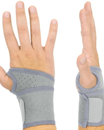 Wrist Wrap Braces (2 Pack) - Tendonitis Support for Carpal Tunnel Arthritis - Sprained Pain Protection Sleeve - Weightlifting & Calisthenics Compression Stabilizer for Women, Men - Adjustable