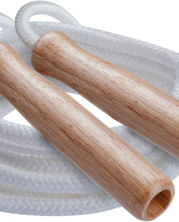 SR Series Classic Nylon Jump Rope with Wood Handles, 16-Feet (Single)